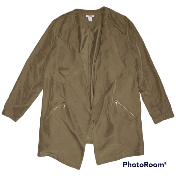 NWT Bar III Cascade Open Front Cardigan Jacket With Zippers Size XL - Picture 2 of 7